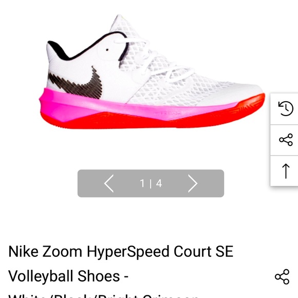 Nike Kids Zoom HyperSpeed Sneaker- White & Bright Pinks size 3.5 youth - Picture 1 of 3